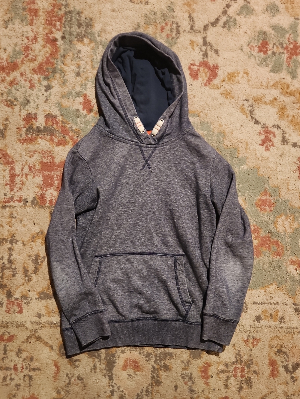 H&M Boys Navy Heather Pullover Hoodie